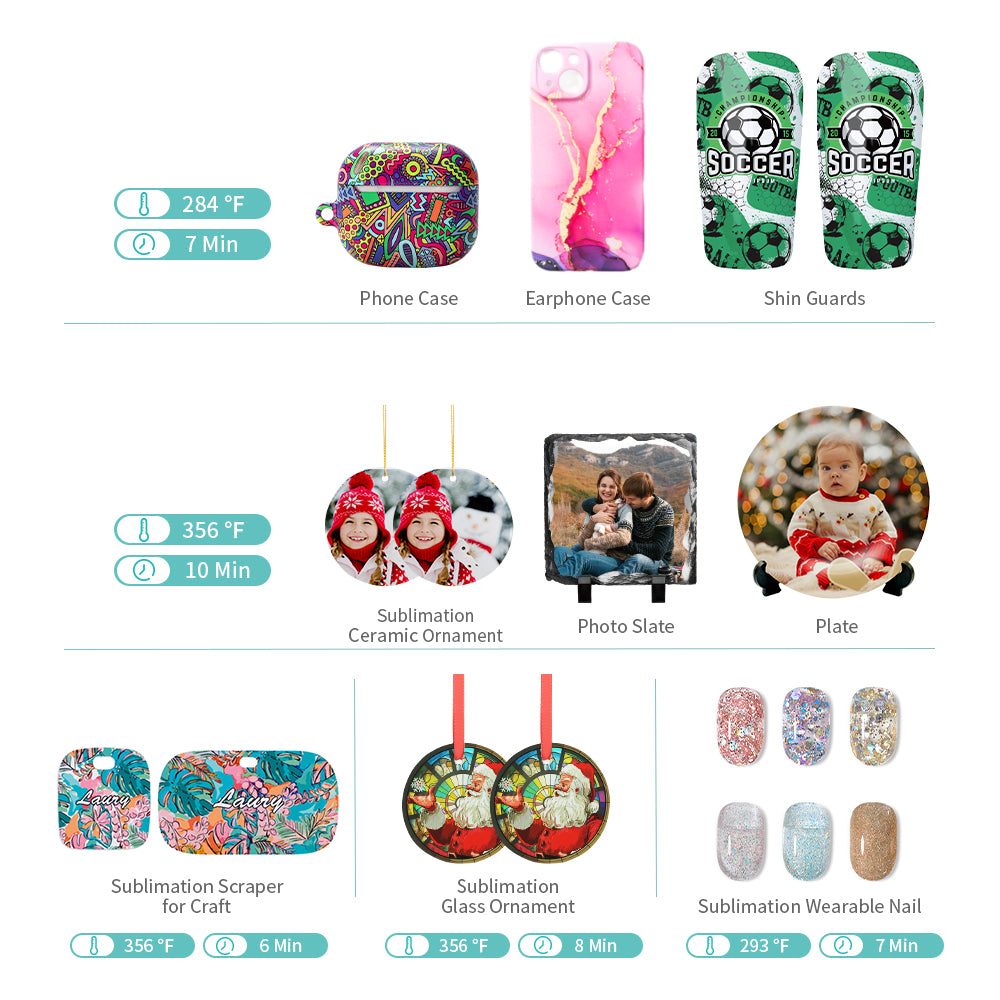 3D Vacuum Sublimation Tray and Pump Set 80 W 110 V for Sublimation Blanks(Shipping from China) for CA