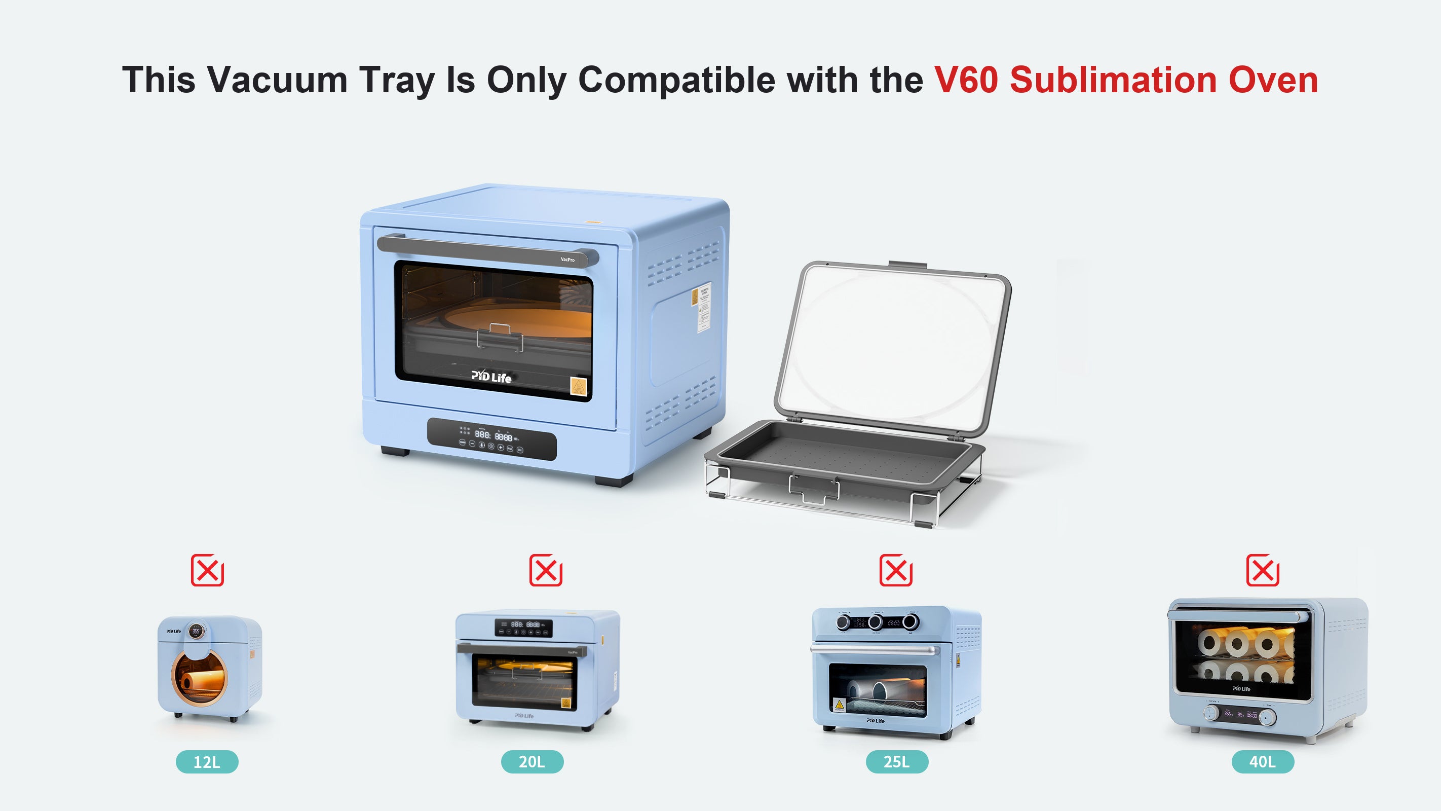 V60 Sublimation Oven Machine Accessory Vacuum Tray 11.7" x 16.5"(Pre-Order)