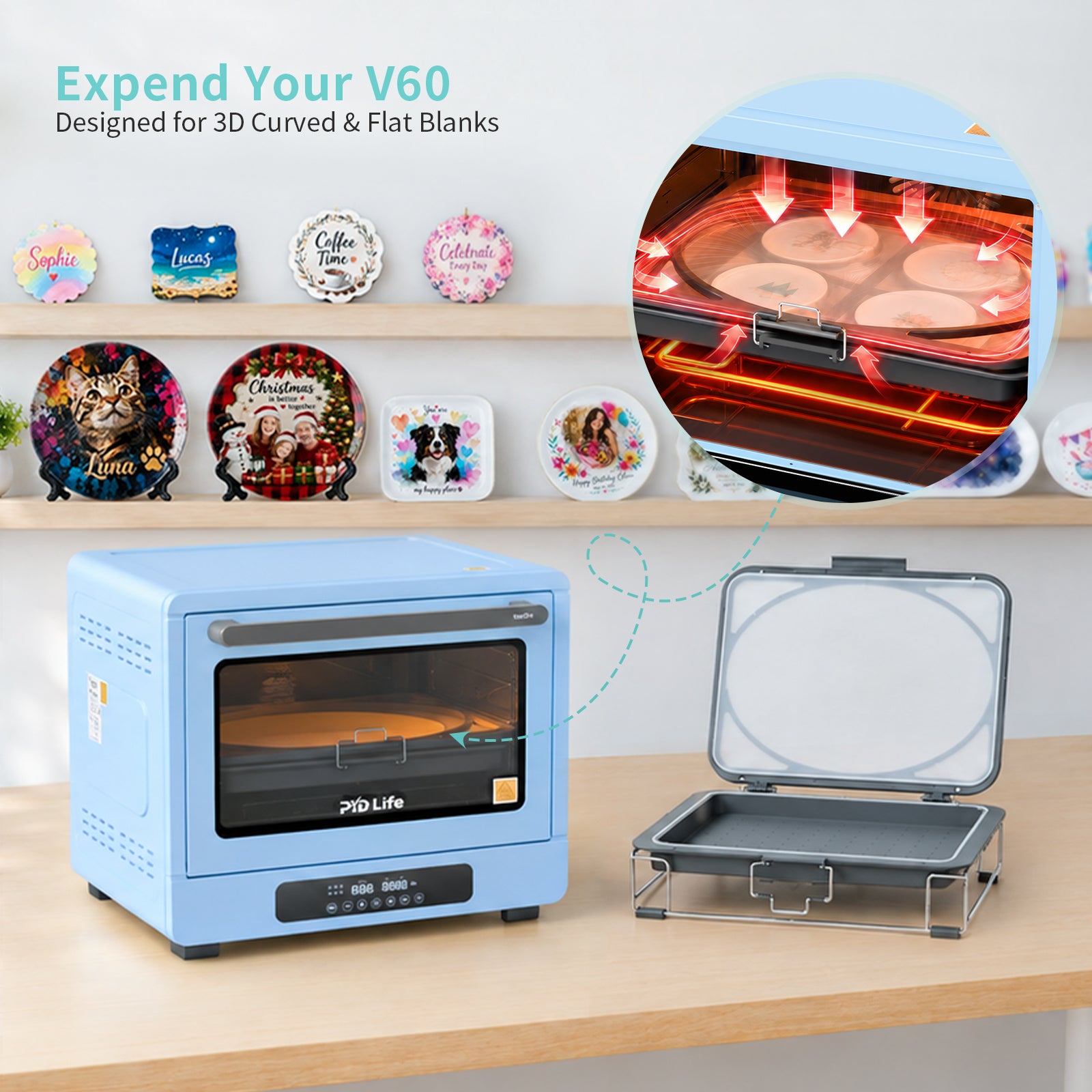 V60 Sublimation Oven Machine Accessory Vacuum Tray 11.7" x 16.5"(Pre-Order)