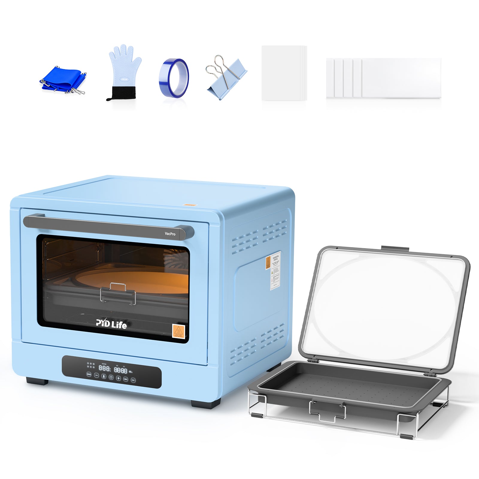 V60 Sublimation Oven Machine Kit 60L 120V with 11.7" x 16.5" Vacuum Tray(Pre-Order)