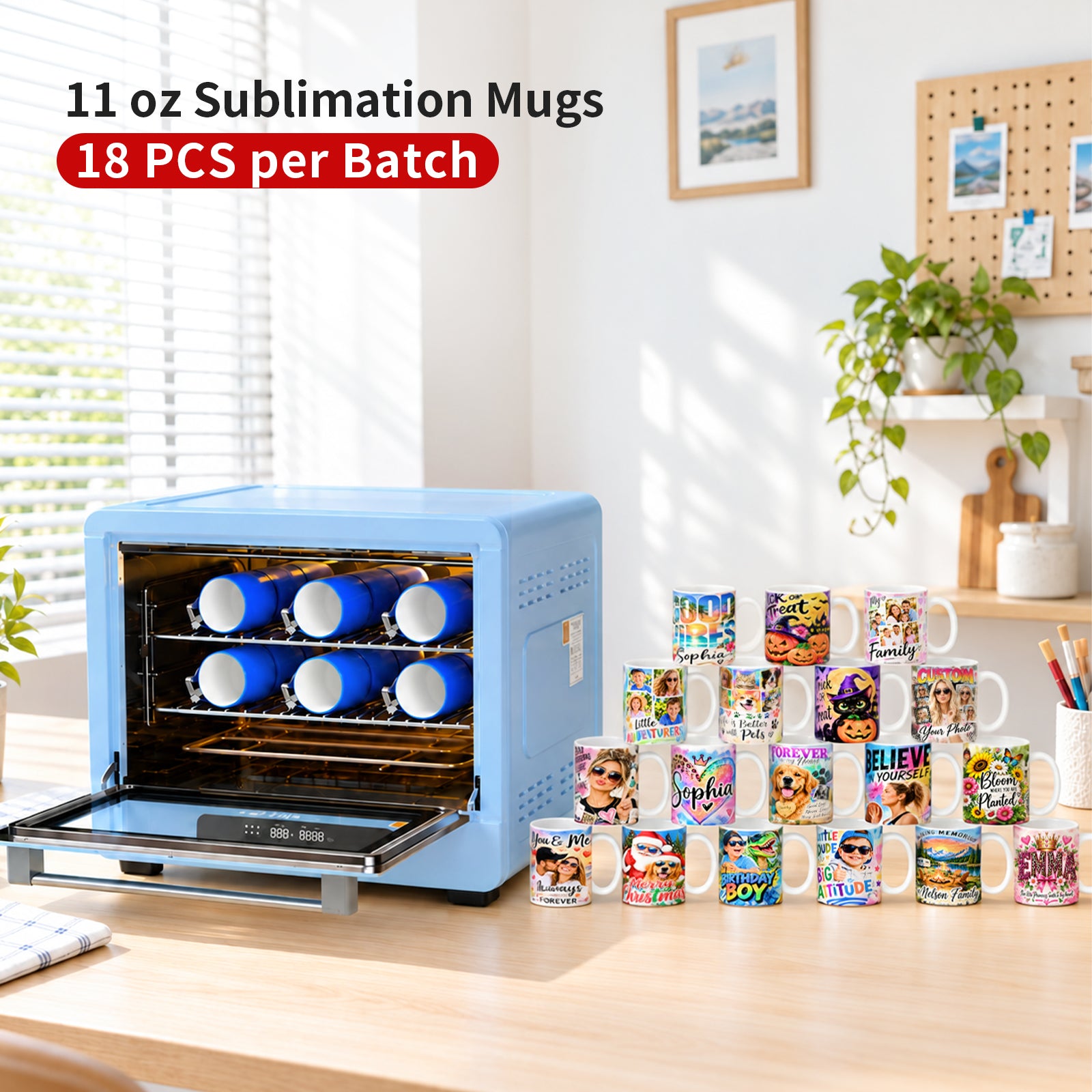 V60 Sublimation Oven Machine Kit 60L 120V with 11.7" x 16.5" Vacuum Tray(Pre-Order)