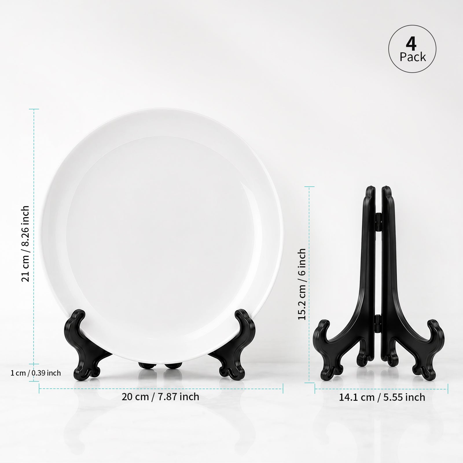 Sublimation Blanks Ceramic Plate and Jewelry Tray Kit