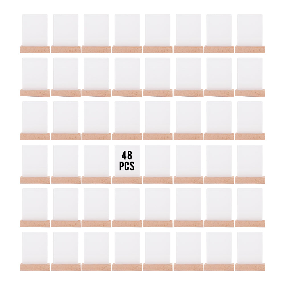 Wholesale 5" x 7" Sublimation LED Acrylic Photo Frames Night Lights Bulk Blanks with Warm Color Light, with Wood Stand Mother's Day Gift