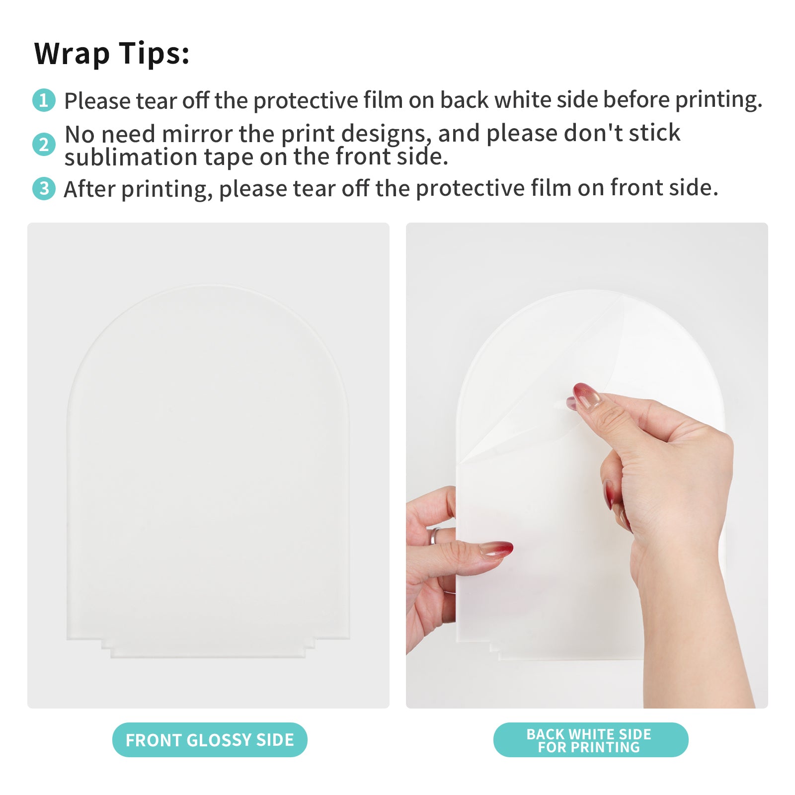 Wholesale 6" x 8" Sublimation LED Acrylic Arch Photo Frames Night Lights Blanks with Warm Color Light,with Wood Stand for Heat Press Machine Printing 8 Pack & 24 Pack & 48 Pack