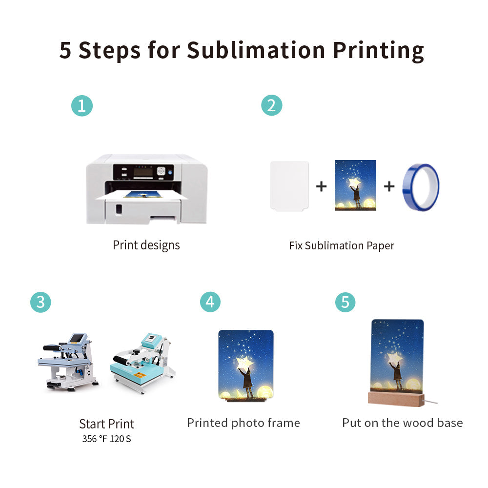 Acrylic Photo Frame 6" x 8" Rectangle Picture Frames White, 4 Pieces, Replacement Acrylics without Blocks