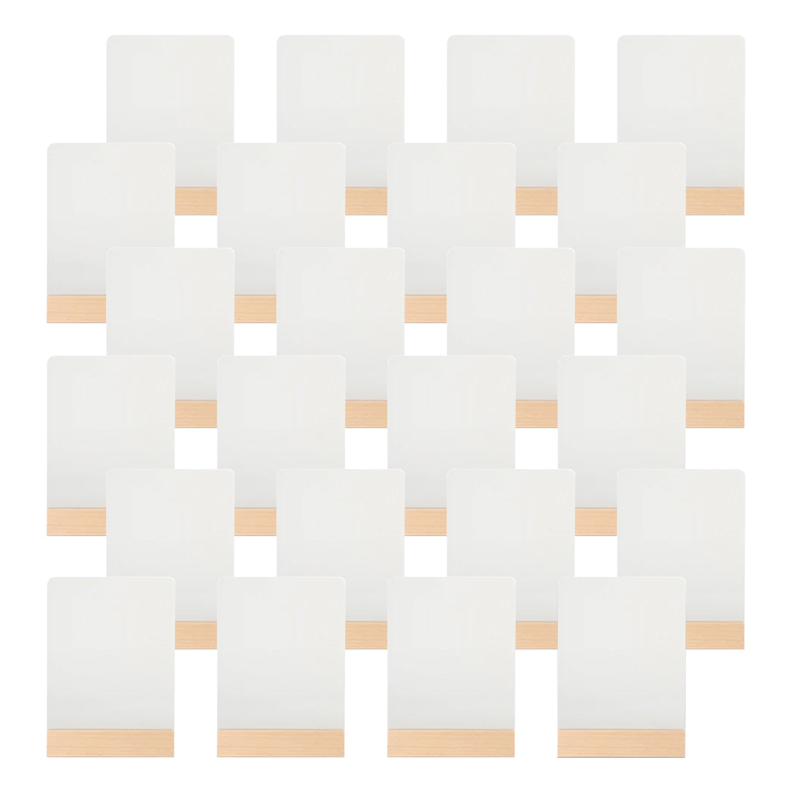 4 Pack & 12 Pack & 24 Pack Sublimation LED Acrylic Photo Frames Night Lights Glitter Blanks with Wood Stand ( 2 Size Options)