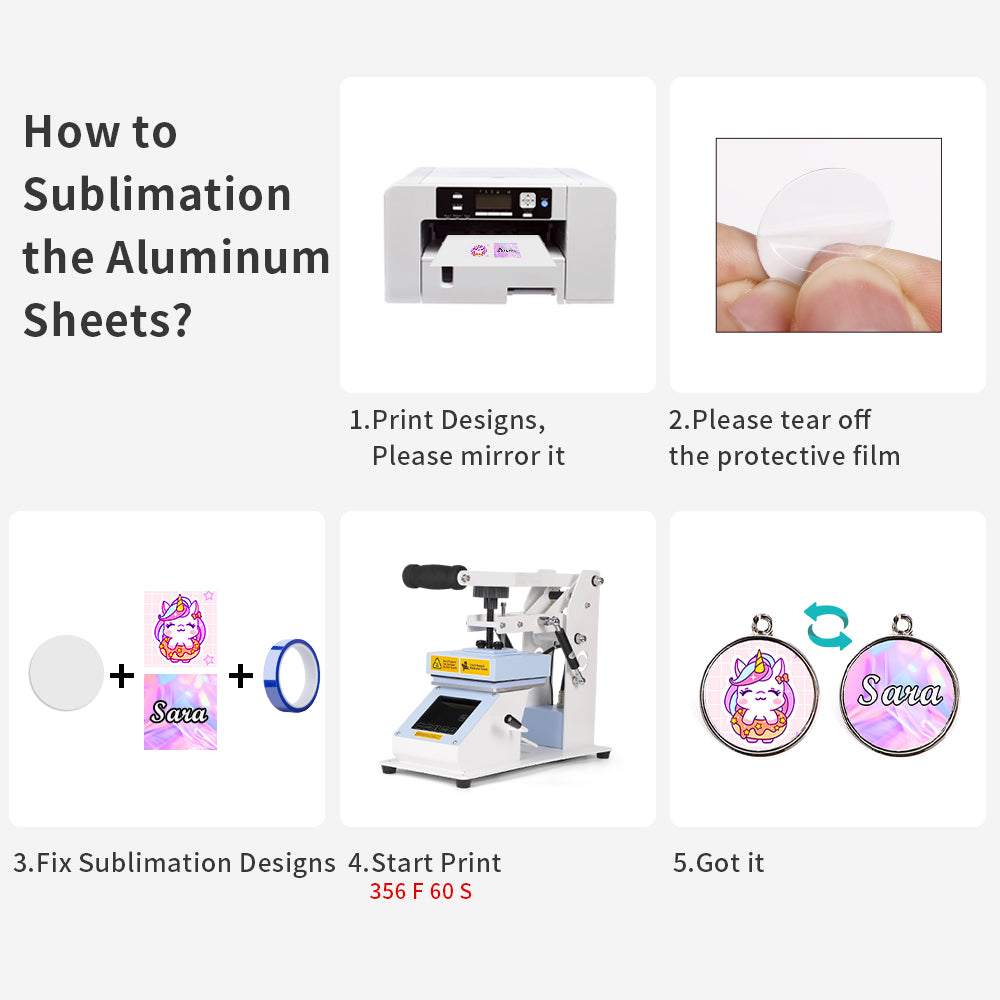 20 Pack Sublimation Charms Accessories for Stanley Yeti Cups White Blanks Metal Round 0.86"Thickness 0.1"(3mm)