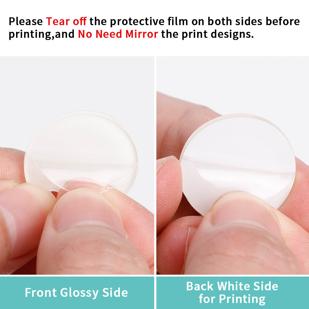 40 Pack Sublimation Charms Accessories for Stanley Yeti Cups White Blanks Acrylic Thickness 0.08"(2mm) (2 Shapes Options)