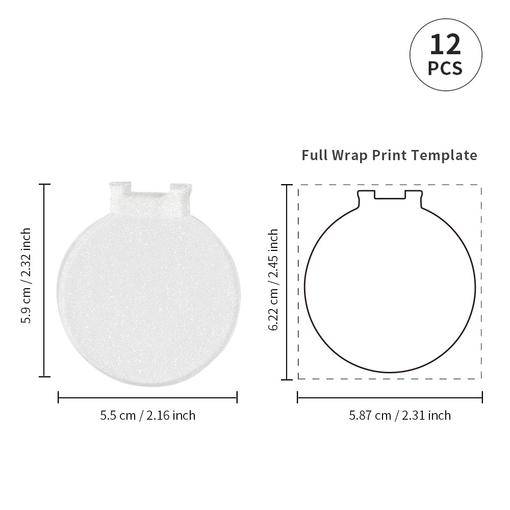 PYD Life 4 Pack Sublimation Acrylic Blanks Glitter Sheets 12 X 12,1/6 Thick(4 Mm) For Laser Cutting Machine 40 W Custom Name Plates For Stanley 40 OZ 30 OZ Tumblers