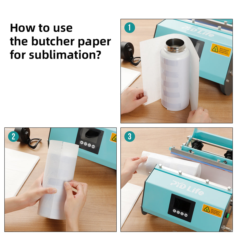 Butcher Paper 9 x 11.4 inch Fit 32 oz Water Bottles Print 210 Sheets