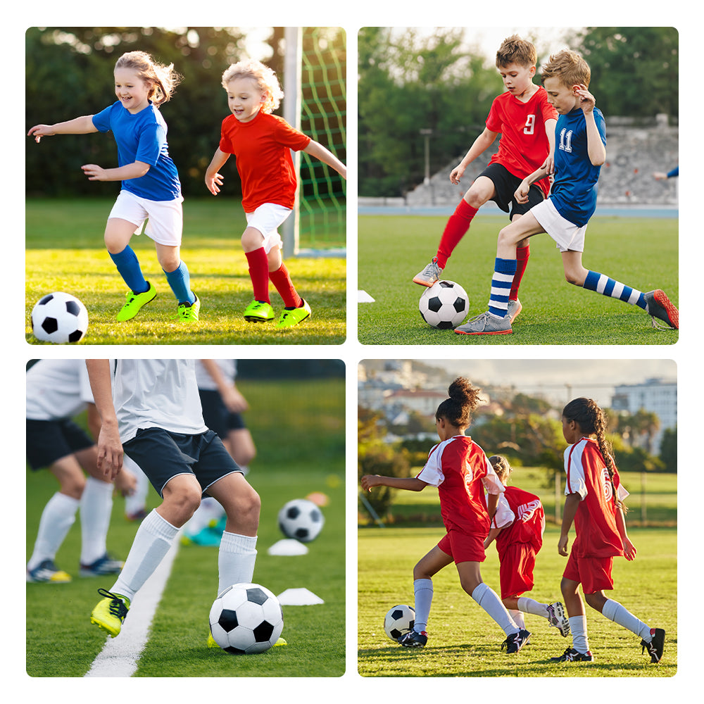 Soccer Shin Guard Pads White for Sublimation 6 Pairs (3 Size Options)