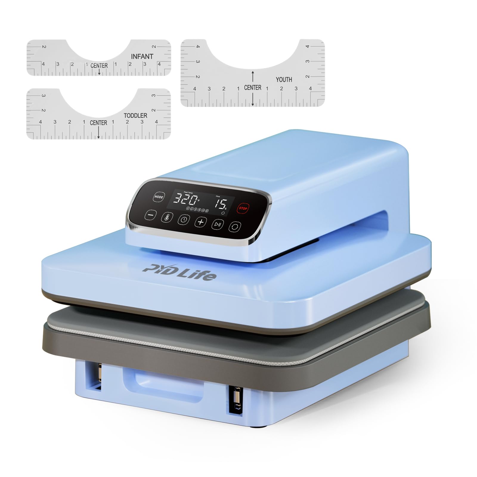 Auto Heat Press Machine for T Shirts Bundle kit With Glass Photo Frames with Light,Heat Tape,Sublimation paper