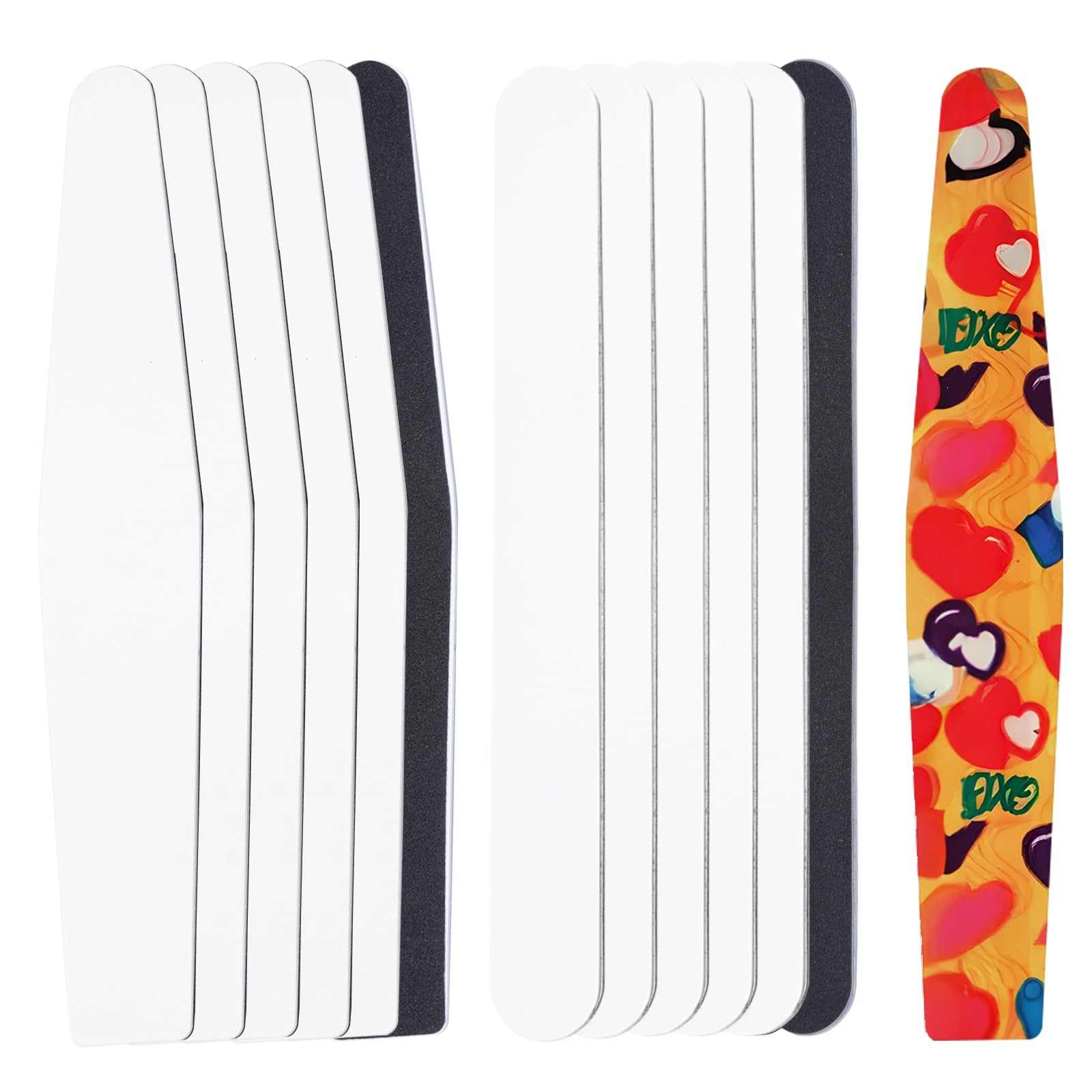 Wholesale  Sublimation Nail File Blanks, Stainless Steel Nail File for Natural Nails, Acrylics, or Gel Extensions, Customable Nail Filer is Perfect Gifts for Nail Lovers & Small Businesses 24 Pack