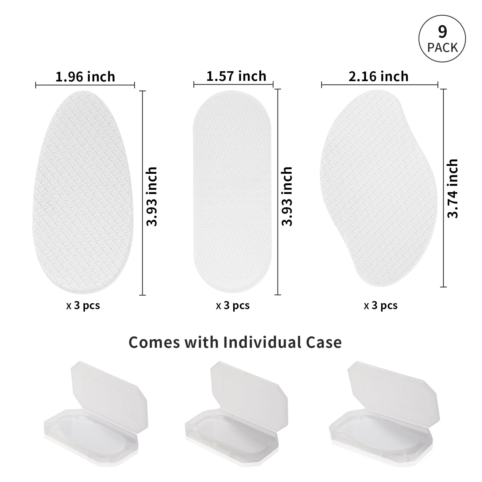 Wholesale Sublimation Glass Foot File Blanks,Reusable Foot Scrubber Dead Skin Remover,Nano Crystal Foot Scrubber Dead Skin Remover with Protective Case 18 Pack