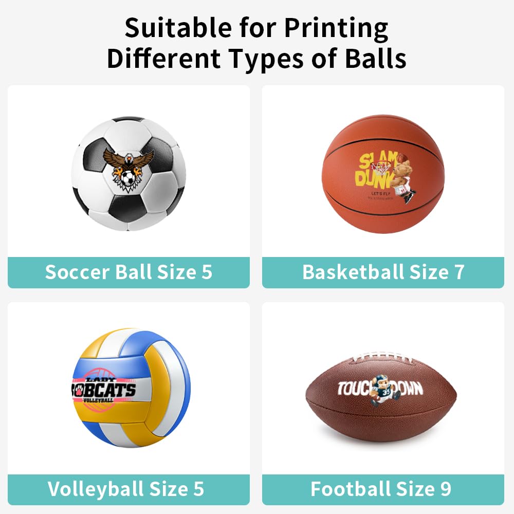 Ball Heat Press Machine for Basketball Rugby Football Volleyball DTF HTV Sublimation Printing