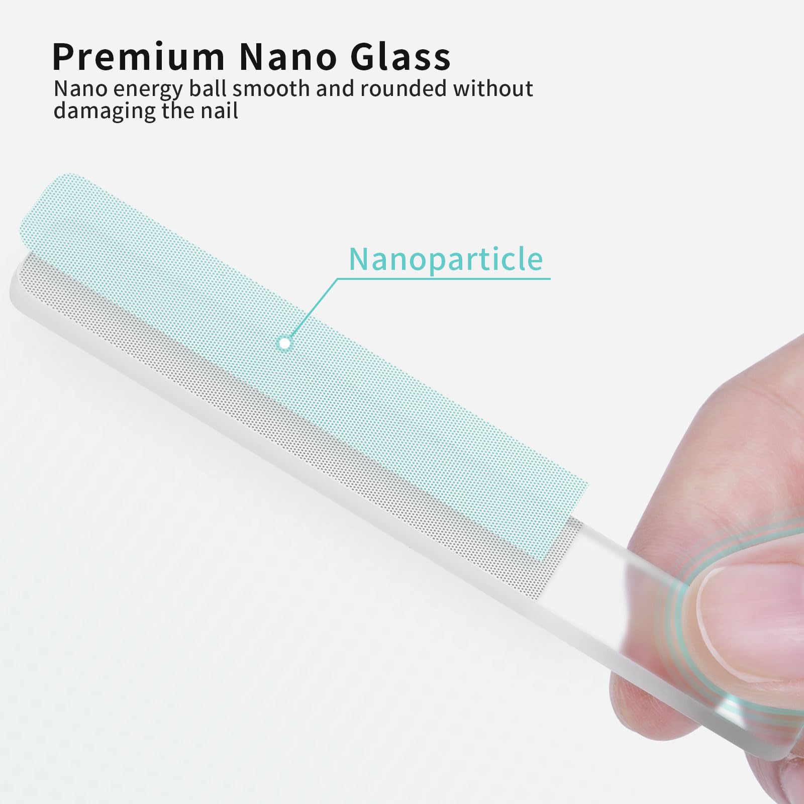 Wholesale Sublimation Glass Nail File Blanks,Mixed Nail Filer Nano Glass Reusable Crystal Nail File for Natural Nails,Customable Nail Filer for for Heat Press Machine Printing 24 Pack