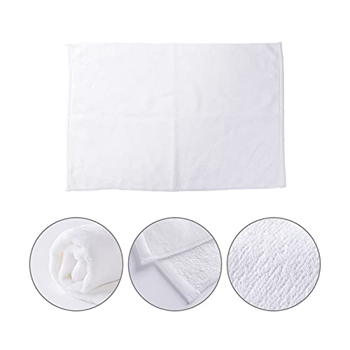 Wholesale 22 x 15 Inch Sublimation Blanks White Hand Face Towel for Sports Yoga Bath Beach Polyester for Heat Press Transfer Print  6 pack