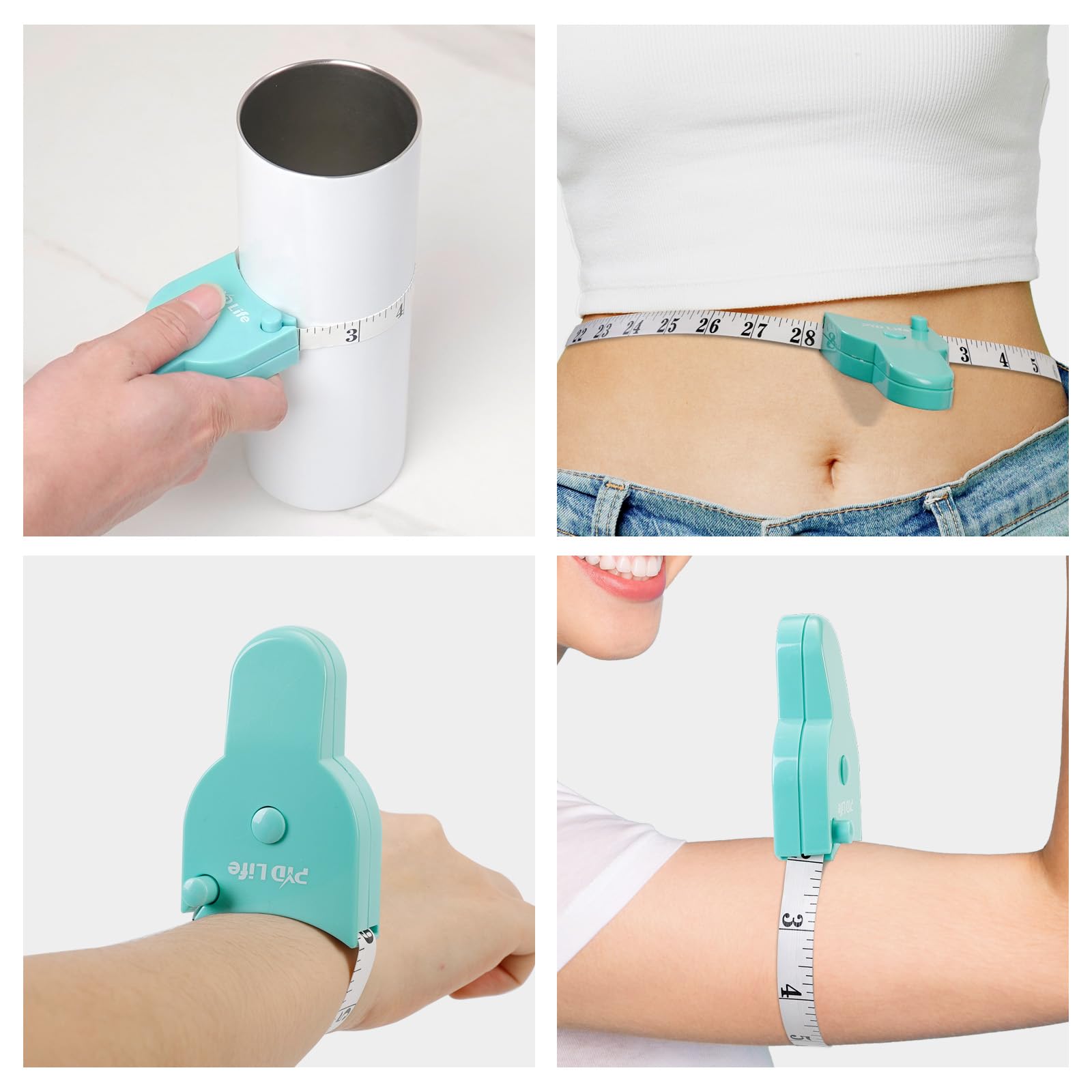 2 PCS Body Tape Measure 60 inch 150 cm Sewing Tape Measure Soft Rulers for Body Waist,Arms,Hip,Bust,Sublimation Tools Accessories for Tumblers Mugs Circumference Measurement