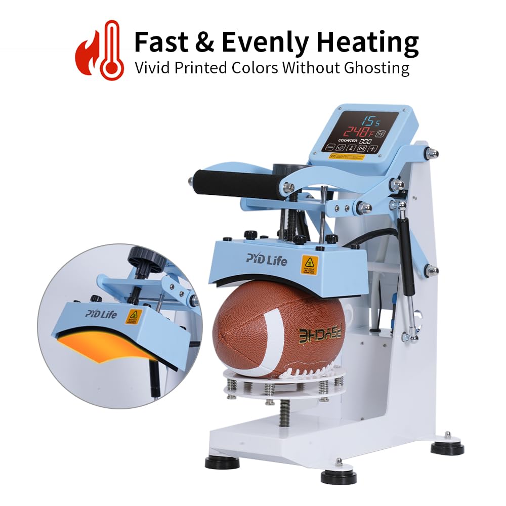 Ball Heat Press Machine for Basketball Rugby Football Volleyball DTF HTV Sublimation Printing（Shipping from China）