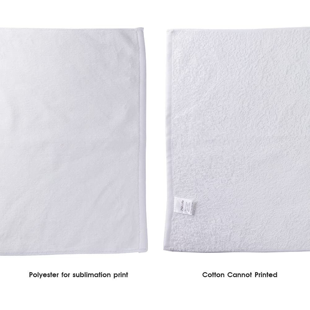 Wholesale 22 x 15 Inch Sublimation Blanks White Hand Face Towel for Sports Yoga Bath Beach Polyester for Heat Press Transfer Print  6 pack