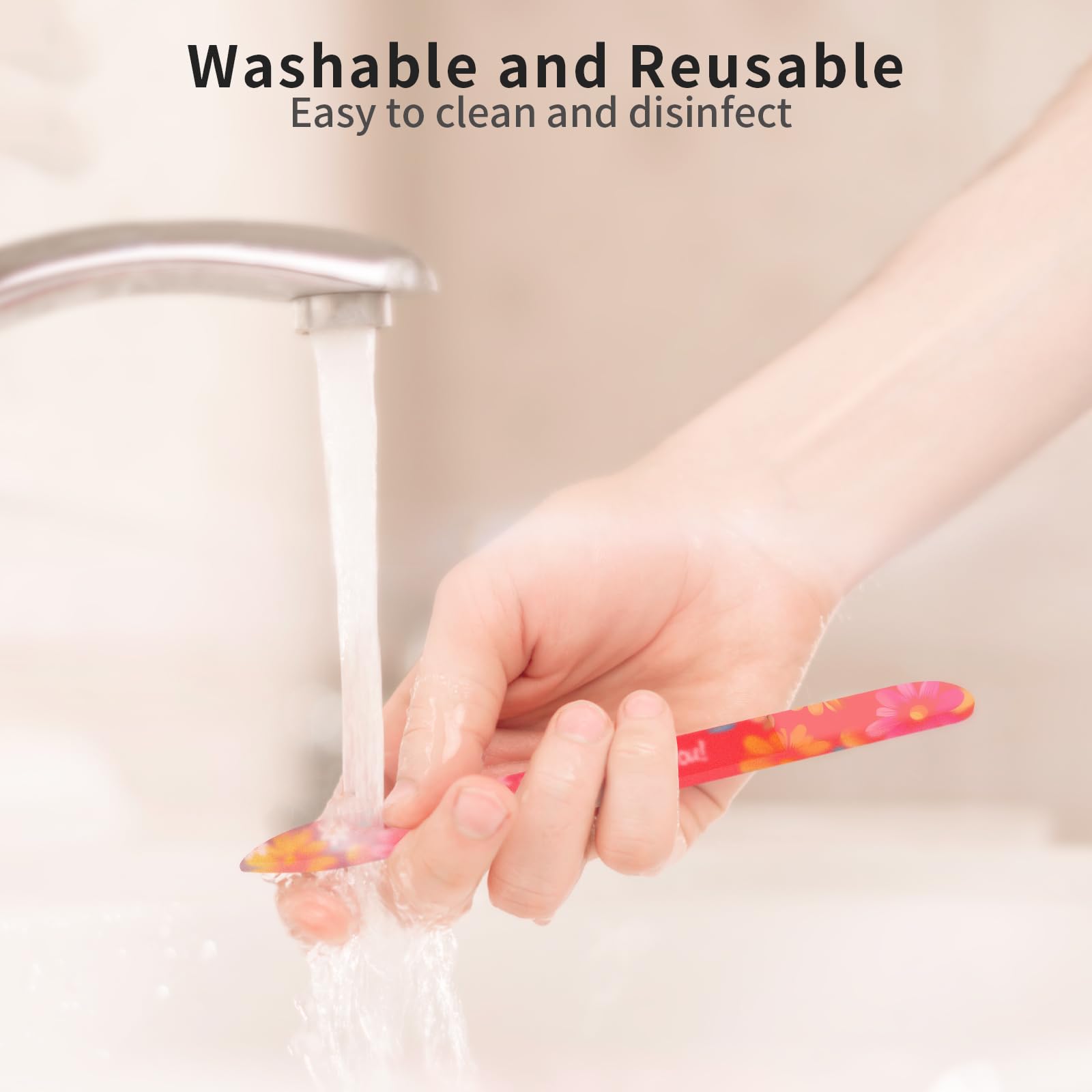 Wholesale Sublimation Glass Nail File Blanks,Crystal Nail Filer for Natural Nails, Washable and Reusable Nail Filer,Customable Nail File for Women 12 Pack