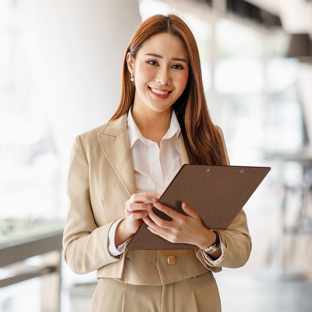 Wholesale 8.6" x 12.2" Sublimation Hardboards MDF Clipboards White Blanks A4 Letter Size Office Supplies Clipboards for Teacher Classroom Nursing Organize,Carry and Store 6 Pack & 24 Pack & 48 Pack