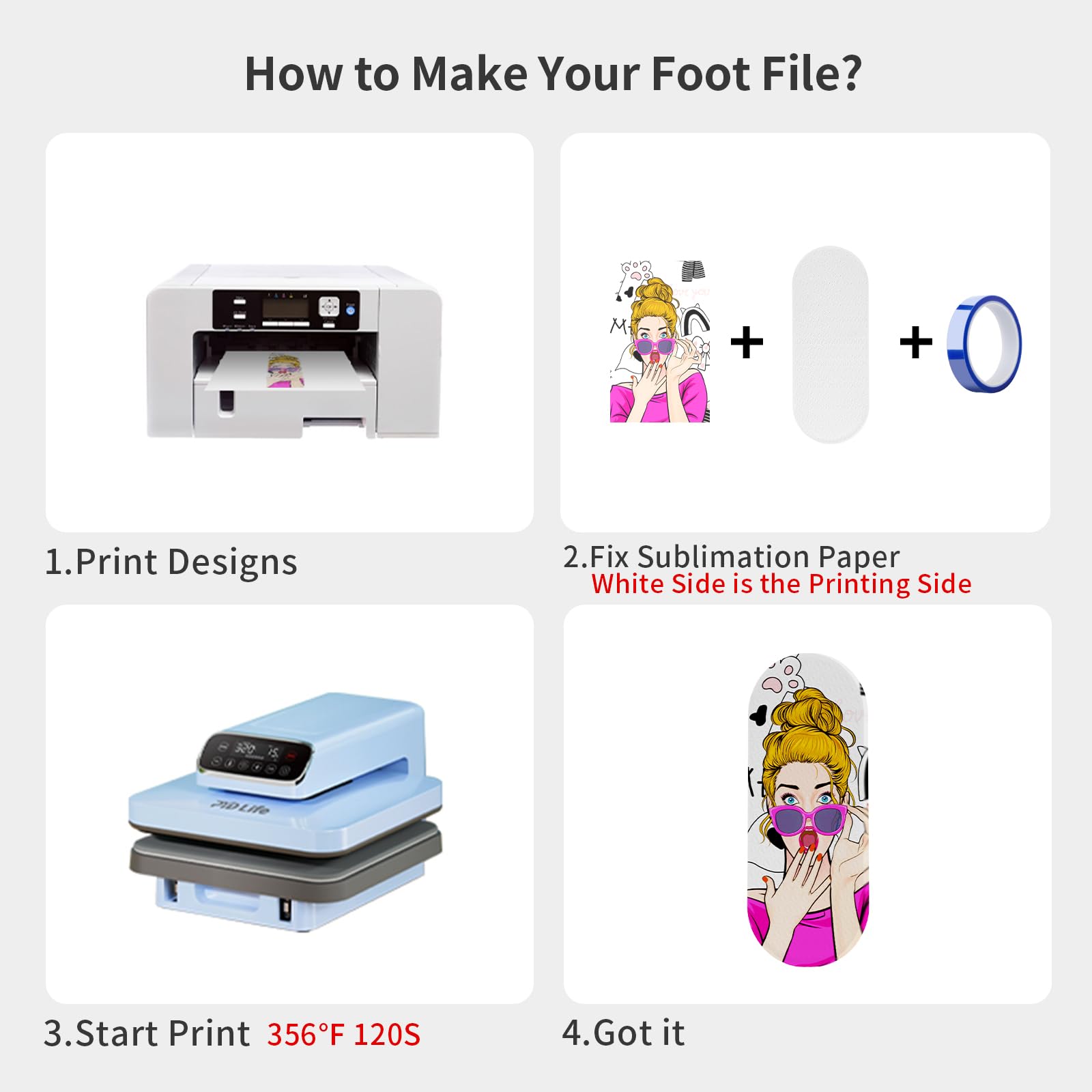 Wholesale Sublimation Glass Foot File Blanks,Reusable Foot Scrubber Dead Skin Remover,Nano Crystal Foot Scrubber Dead Skin Remover with Protective Case 18 Pack