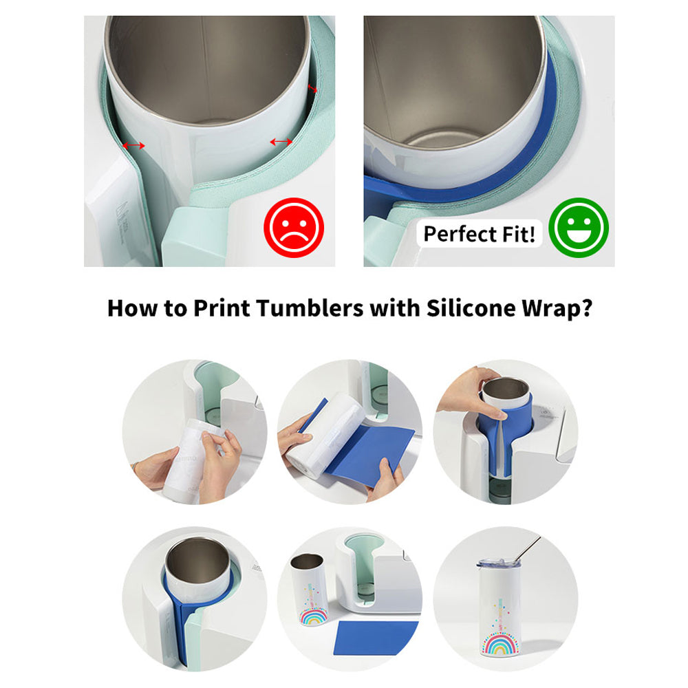 Sublimation Silicone Tumbler Wrap Insert For Cricut Mug - Temu