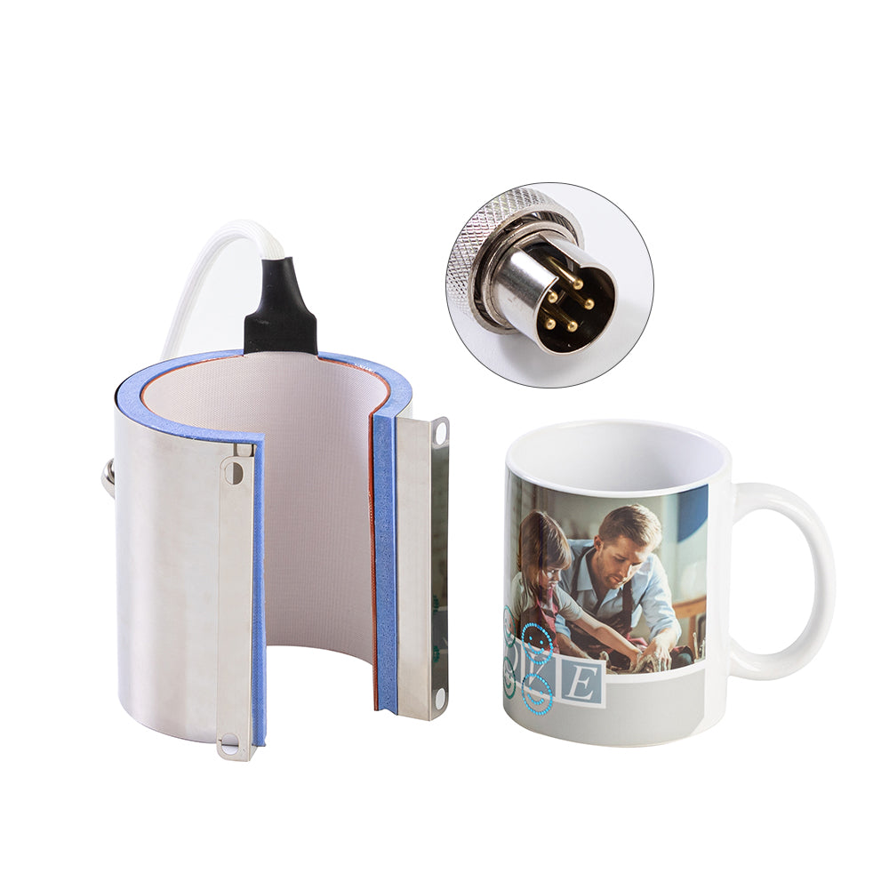 PYD Life 9.8 x 4.7 Inch Silicone Sublimation Mug Tumbler Wrap Blue Insert  for Cricut Mug Press Accessories,3 Pieces 3 Thicknesses Suitable for