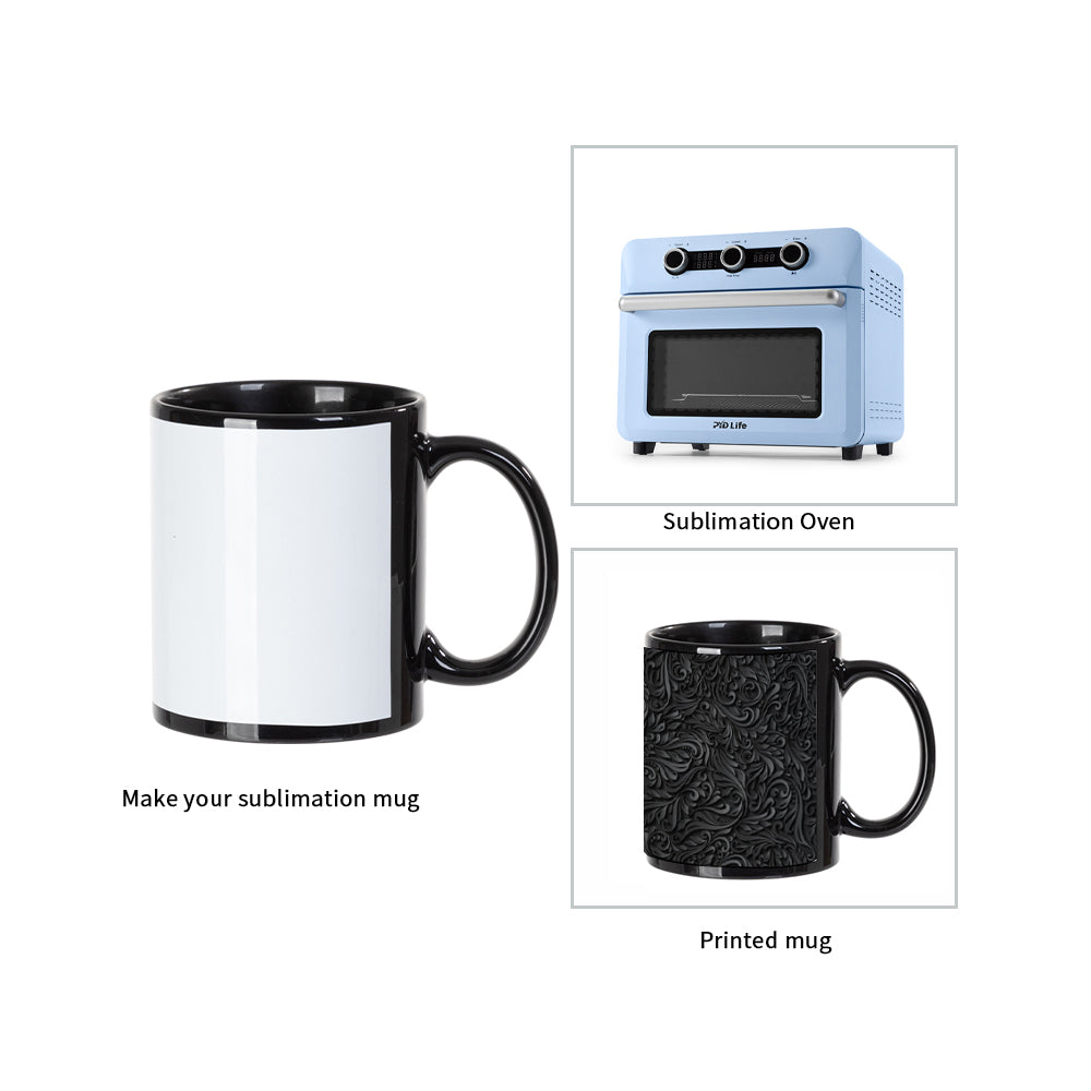 PYD Life Sublimation Mugs Blanks 11 OZ Coffee Mugs White Ceramic Photo Cups  Bulk for Cricut Mug Press Print 8 Pack