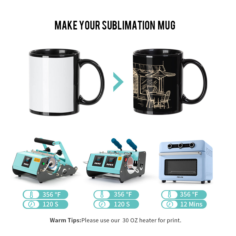  PYD Life Sublimation Blanks Mugs Stainless Steel Camping Mugs  White 15 OZ Coffee Travel Mugs for Cricut Mug Press Machine Sublimation  Print 6 Pack : Arts, Crafts & Sewing