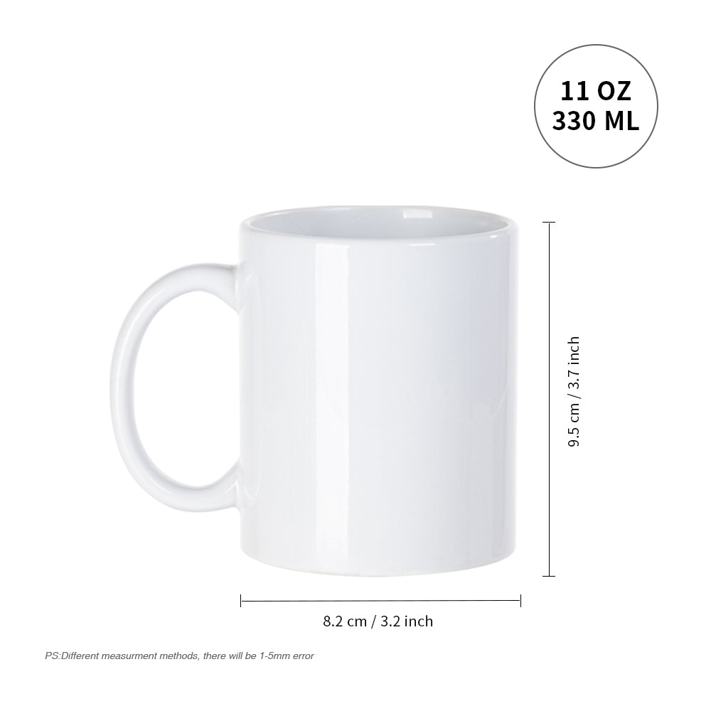 36pcs Sublimation 11oz Coffee Mugs Blank, White, Each Mug Comes in a  Cardboard 