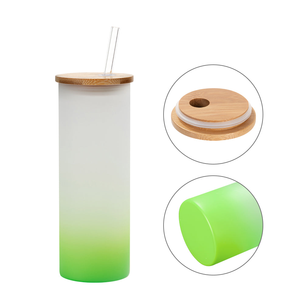 18 oz Gradient Color Sublimation Glass Tumblers – Rags4Wags