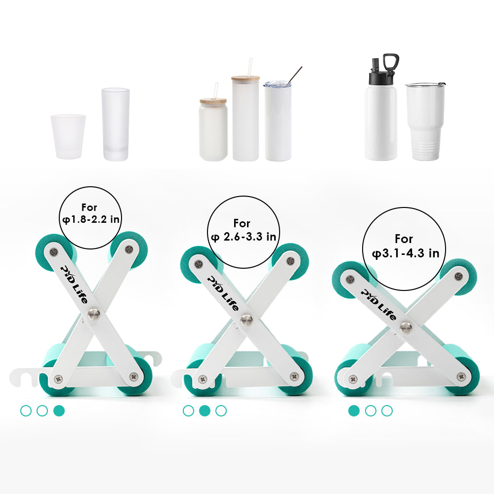 The New PYD Life Cup Cradle for all size tumblers!  Best Invention for  your Tumbler Business! 